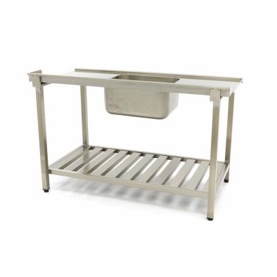 Maxima Stůl na mytí nádobí s dřezem a zadní deskou - 120 x 75 cm - levý |  09201034